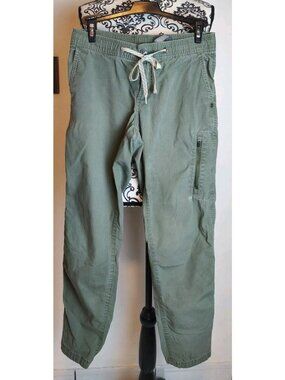 Vuori Ripstop Jogger Pants Women XS Olive Green VW401 Drawstring Zip Pocket
